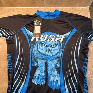Rush Cycling Jersey Fly by Night Bike Riding Jersey Men's Large
